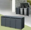 ML-Design 4-košový box na 4 koše, 240 l, 264x80x116,3 cm, Náhľad obrázku produktu 1