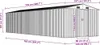 vidaXL Abri de jardin anthracite 257x779x181 cm Acier Voir les images du produit 6