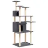 vidaXL Graffiatoio in sisal grigio scuro 166 cm Anteprima dell’immagine prodotto 1