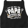 Grembiule da barbecue per uomo con scritta Let dad grill Anteprima dell’immagine prodotto 5