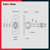 KOTARBAU® Torangel Einstellbar 130 mm M18 Scharniere für Produktbild-Vorschau 3