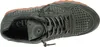 Top-down view of a green sneaker with brown sole. Voir les images du produit