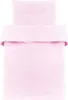 A pink duvet cover and pillowcase set, neatly folded. Produktbild-Vorschau
