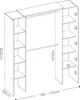Eckkleiderschrank Kleiderschranksystem - B. 164/234 cm - Produktbild-Vorschau 3