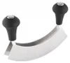 Axentia Edelstahl Wiegemesser 17 cm Doppelklinge 200509 Produktbild-Vorschau 1
