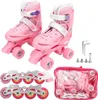 pattini a rotelle 2 in 1, rosa, per bambini, adulti, Anteprima dell’immagine prodotto 1