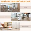HOMCOM Küchenwagen Küchenregal Servierwagen Produktbild-Vorschau 7