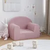 vidaXL Detská pohovka Pink Soft Plush Náhľad obrázku produktu 2