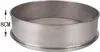 A silver metal sieve with a height measurement indicated. Náhled obrázku produktu