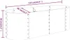 vidaXL Hochbeet Verzinkter Stahl 114x40x36 cm Grau Produktbild-Vorschau 6