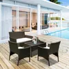 Jayseuw Set da salotto 4 pezzi Mobili da balcone Set da Anteprima dell’immagine prodotto 6