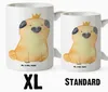 Mr. & Mrs. Panda Große Teetasse Mops Krone - Weiß - Produktbild-Vorschau 3