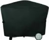A black grill cover is shown from the front, with one wheel visible on the right side. Produktbild-Vorschau