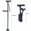 Klappbarer Gehstock mit LED & Alarm, ausziehbar 87–94 cm, Produktbild-Vorschau 10