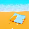 Strandtuch aus Mikrofaser mit Capybara-Design, Hellblau, Produktbild-Vorschau 3