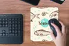 MuchoWow® Mauspad Mousepad Lebensmittel - Muster - Fisch Produktbild-Vorschau 5