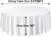 VEVOR 10 pcs. nappes rondes Linge de table 3048 mm, Voir les images du produit 8