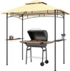 Grillpavillon mit LED 240 x 150 x 258 cm wasserabweisend Produktbild-Vorschau 1