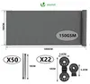 VOUNOT® Panneau de clôture 1×10m, protection visuelle Voir les images du produit 9