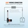 Diagram showing the wiring connection of a linear actuator to a DC 12V battery. Náhled obrázku produktu