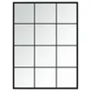 vidaXL Lustro ścienne czarne 80x60 cm metalowe - Lustro Podgląd zdjęcia produktu 2