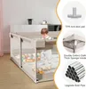 Laufstall Baby mit Matratze,  Baby Laufgitter mit Matte Produktbild-Vorschau 5
