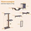 COSTWAY 5 in 1 Kletterwand Katzen Set, Katzen Wandelemente, Produktbild-Vorschau 3