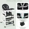 COSTWAY 3-in-1 Hochstuhl wandelbarer Fütterungsstuhl/Kinder Produktbild-Vorschau 6