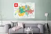 MuchoWow® Poster Bunte Landkarte der Schweiz 120x90 cm - Produktbild-Vorschau 4