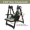 2-in-1 Baby Hochstuhl mit Wippfunktion 5-Punkt-Gurt Produktbild-Vorschau 7