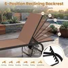 KOMFOTTEU 2er Set Gartenliege mit Rollen, Liegestuhl aus Produktbild-Vorschau 2