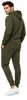 Herren Jogginganzug einfarbig 100% BW 586 Oliv M Produktbild-Vorschau 2