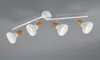 Lampa sufitowa LATIKA biała jasne drewno 4xE14x10W metal Podgląd zdjęcia produktu 2