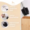 HENNEZ Toilettenbürste Silikon mit Bambus Bürstenhalter - Produktbild-Vorschau 2