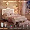 INONEFT Lit princesse 140x200 cm, lit pour enfant, lit Voir les images du produit 5