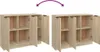 vidaXL Kredens dąb sonoma 90,5x30x70 cm materiał Podgląd zdjęcia produktu 9