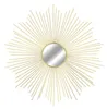 Hängespiegel Wandspiegel Dekospiegel Sonne Metall Gold Produktbild-Vorschau 2