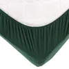 Vency Premium Jersey Spannbettlaken 100x200cm Dunkelgrün - Produktbild-Vorschau 4