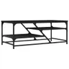 Tavolino nero 100x49x40 cm materiale a base di legno Anteprima dell’immagine prodotto 6