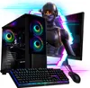 Gamer PC Komplett Set AMD Ryzen 7 5700 8x 4.6 Ghz 32GB Ram Produktbild-Vorschau 1