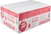 A white cardboard box with red branding and product information. Anteprima dell’immagine prodotto