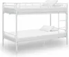 vidaXL Lit superposé blanc métal 90×200 cm Voir les images du produit 7