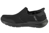 Side view of a black slip-on sneaker. Voir les images du produit