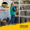 MONZANA® 6x Aufbewahrungsbox 32L mit Deckel 40kg belastbar Produktbild-Vorschau 3