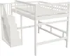 Sweiko postel z masivu 140x200, schody s úložnou skříní, Náhled obrázku produktu 7