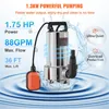 VEVOR pompa per acque reflue 1300W pompa da giardino 230V Anteprima dell’immagine prodotto 11