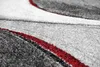 Tapis moderne Tapis de salon abstrait en gris rouge Taille Voir les images du produit 4