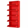Alveon Schuhkipper Metall 5 Klappen schmal 51 x 15 x 170 cm Produktbild-Vorschau 2