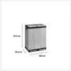 Poubelle à pédale en métal 2 x 30 l « Ariane » en acier Voir les images du produit 6