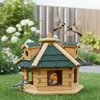 Mucola Vogelhaus Vogelfutterhaus Holz Vogelvilla Produktbild-Vorschau 7